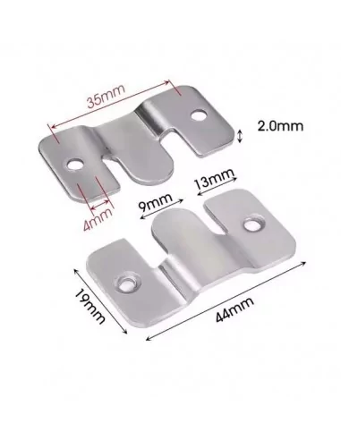 Colgador 15 kg de hebilla metálica para cuadros y espejos pesados. Set 2 piezas