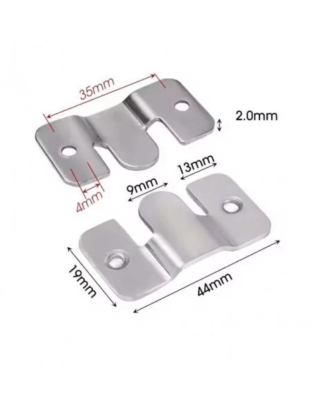 Attache 15 kg murale en deux pièces pour tableaux et miroirs lourds Attache 15 kg murale en deux pièces pour tableaux et miroirs lourds