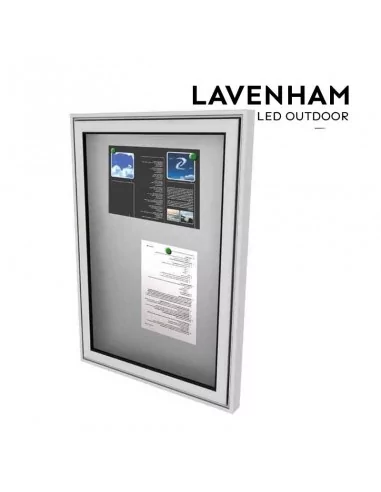 Vitrina magnética exterior con brazos telescópicos. Modelo LAVENHAM