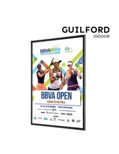 Moldura magnética LED para cartazes Vitrine interior com troca rápida