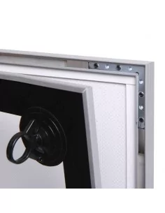 Marco magnético LED para carteles. Vitrina interior con cambio rápido. Modelo GUILFORD 2