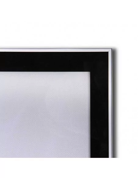 Moldura magnética LED para cartazes Vitrine interior com troca rápida