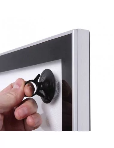 Moldura magnética LED para cartazes Vitrine interior com troca rápida