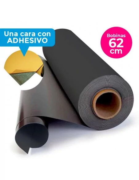 IMÁN FLEXIBLE con una cara ADHESIVA. BOBINAS 62 cm ancho IMÁN FLEXIBLE con una cara ADHESIVA. BOBINAS 62 cm ancho