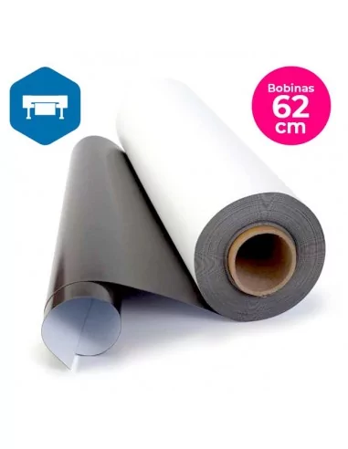 IMÁN FLEXIBLE BLANCO para IMPRESIÓN con PLOTTER. BOBINA 62 cm ancho IMÁN FLEXIBLE BLANCO para IMPRESIÓN con PLOTTER. BOBINA 62 cm ancho