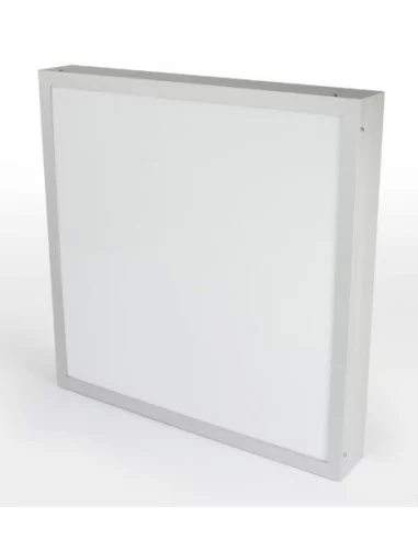 Perfil de aluminio blanco para banderolas y plafones de metacrilato. 85 X 15 mm