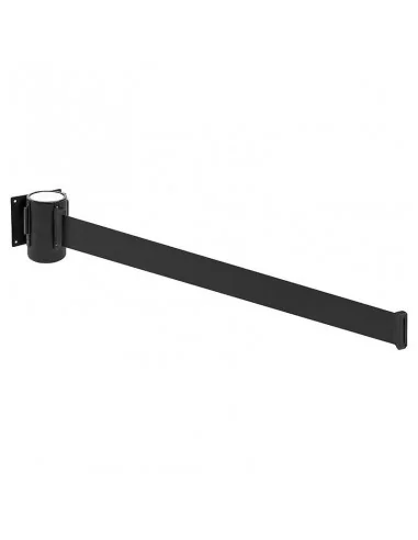 Barrière murale à sangle extensible noire – contrôle d’accès