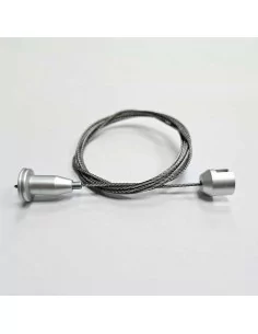Kit de suspensão cromado para cartazes de teto com cabo 150 cm 2