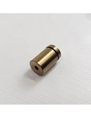 Entretoise Ø19 x 30 mm laiton vieilli avec bouchon vissé pour plaques et signalétique