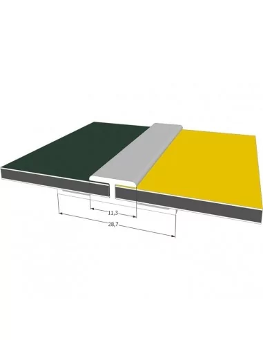 Profil en H en aluminium pour panneaux Dibond 3 mm