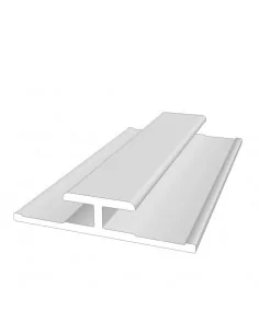Perfil en H de aluminio para paneles Dibond de 3 mm