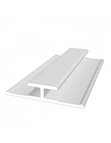 Perfil en H de aluminio para paneles Dibond de 3 mm