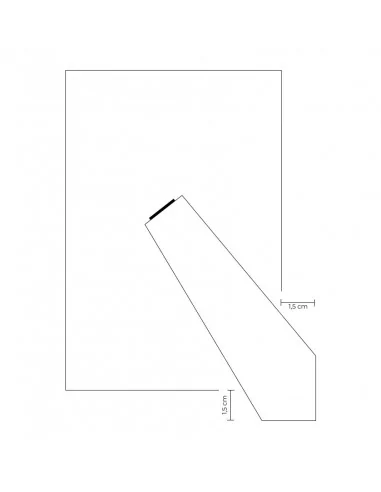 Traseira para porta-retratos de MDF...