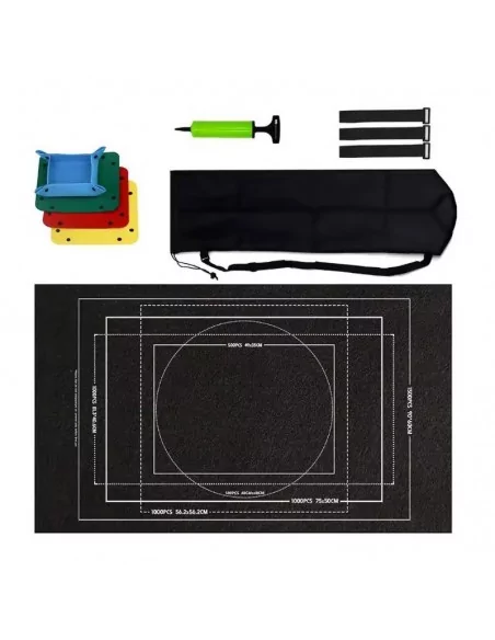 Tapis feutre pour ranger puzzle 2000 pièces noir
