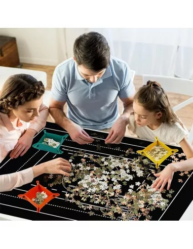 Tapete fieltro para guardar puzzle hasta 3000 piezas en Moldiber