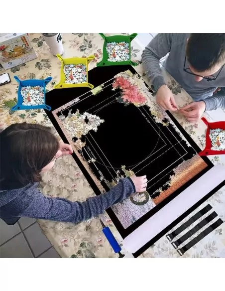 Tapete de feltro para guardar puzzle até 3000 peças