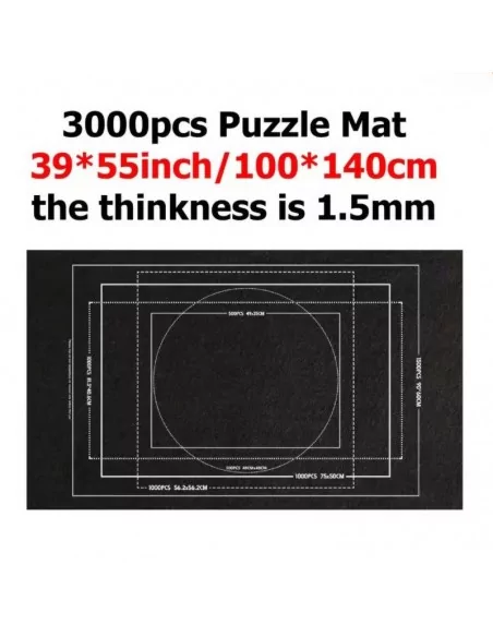 Tapete de feltro para guardar puzzle até 3000 peças