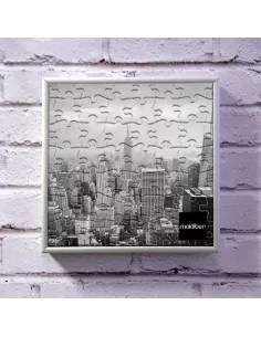 Marco de aluminio color plata para puzzle personalizado