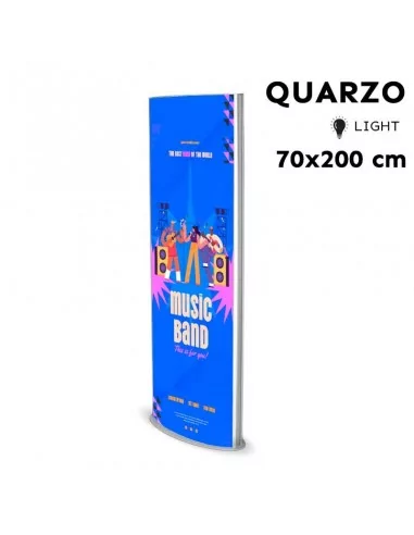 Totem publicitário led dupla face - QUARZO