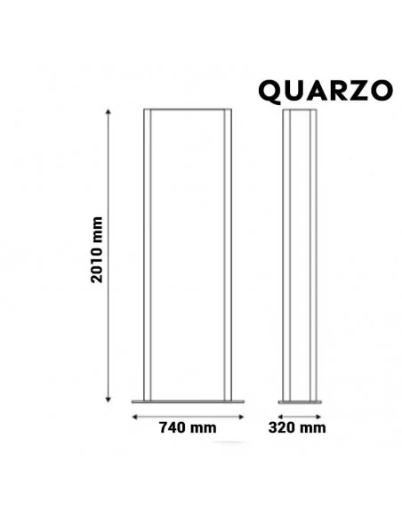 Tótem publicitario led doble cara QUARZO - Moldiber Tótem publicitario led doble cara QUARZO - Moldiber