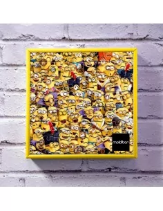 Marco de aluminio color amarillo para puzzle personalizado