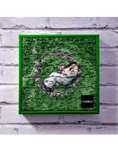 Marco de aluminio color verde para puzzle personalizado