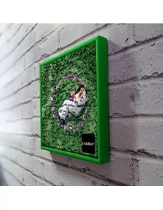 Marco de aluminio color verde para puzzle personalizado 2