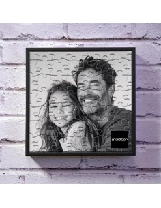 Marco de aluminio color negro para puzzle personalizado