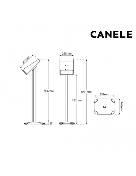 Suporte acrílico para folhetos DIN A4 Suporte acrílico para folhetos DIN A4