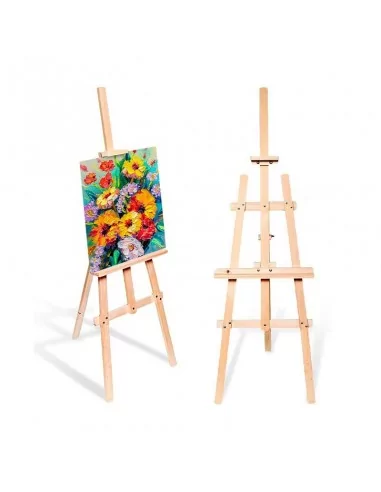 Caballete plegable altura regulable pino 150 cm Caballete plegable altura regulable pino 150 cm