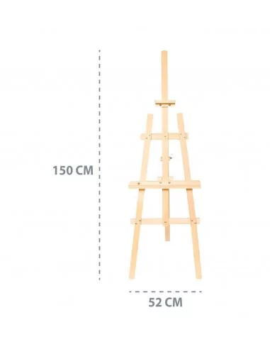 Caballete plegable altura regulable pino 150 cm Caballete plegable altura regulable pino 150 cm