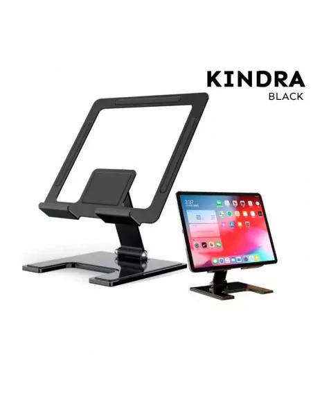 Soporte sobre mesa para tablet 10 pulgadas color negro KINDRA