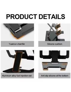 Suporte de mesa para tablet 10 polegadas preto KINDRA 2