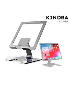 Suporte de balcão para tablet de 10 polegadas na cor prata – Modelo KINDRA