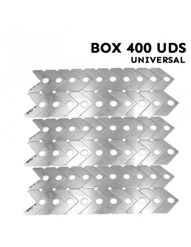 Équerre lisse sans vis pour assembler des cadres en aluminium. Paquet de 400 unités.