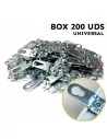 Penduro universal para molduras de alumínio. Saco com 200 unidades.
