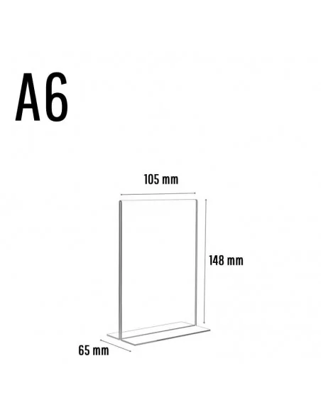 Porte-documents acrylique A6 vertical