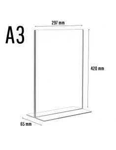 Suporte para cartazes A3 vertical 2