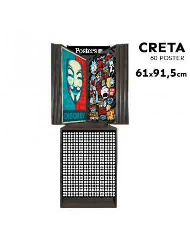 Expositor metal negro para 60 posters até 61 x 91,5 cm