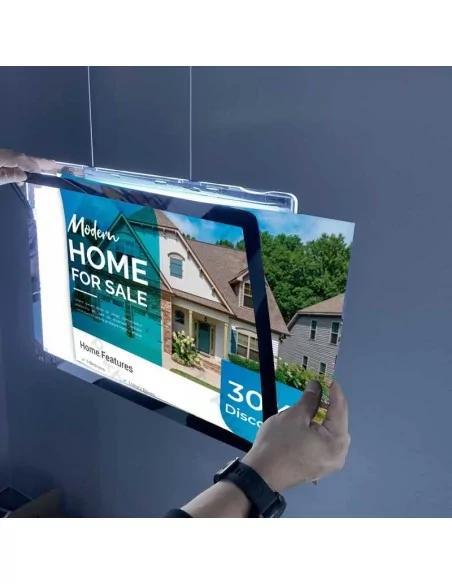 Papel retriluminado A3 backlight para inmobiliaria