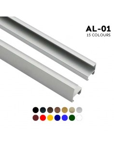 Perfil de aluminio para cuadros galce 10mm AL-01