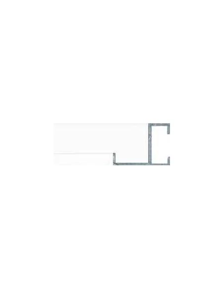 Perfil de aluminio minimalista frente 5mm. AL-05 blanco