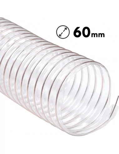 Mangueira de aspiração flexível de poliuretano 60 mm
