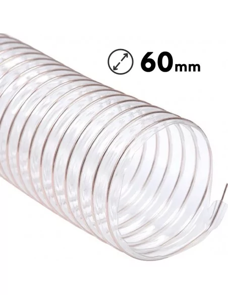 Tuyau d'aspiration flexible en polyuréthane 60 mm Tuyau d'aspiration flexible en polyuréthane 60 mm