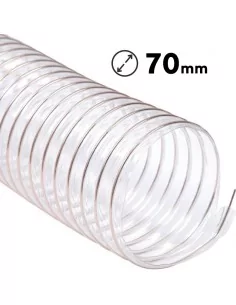 Tubo aspiración flexible poliuretano 70 mm en Moldiber