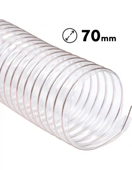 Tubo aspiração flexível poliuretano 70 mm Tubo aspiração flexível poliuretano 70 mm