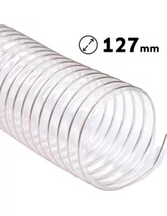 Tubo aspiración flexible poliuretano 127 mm en Moldiber