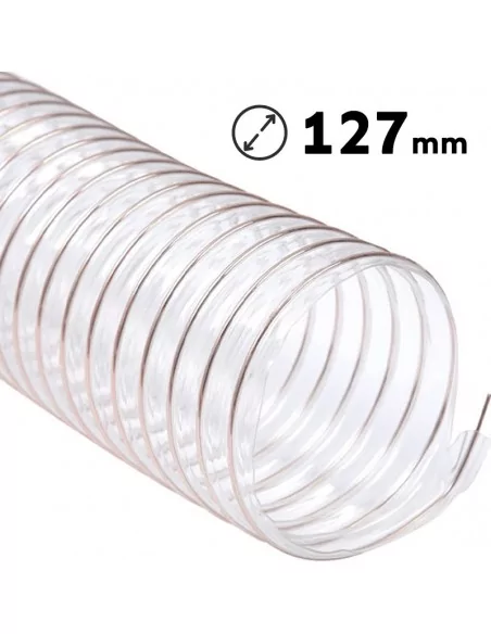 Tubo aspiração flexível poliuretano 127 mm