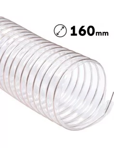 Tubo manguera aspiración flexible poliuretano 160 mm