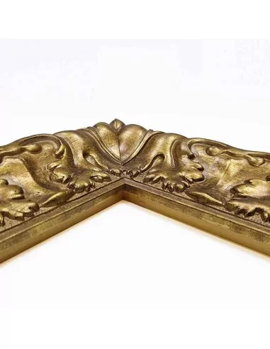 Moldura dourada trabalhada 70x38mm ouro velho Moldura dourada trabalhada 70x38mm ouro velho